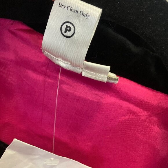 NEW Coldwater Creek Silk Velvet Blazer Jacket Womens Large Mixed Media Floral - Picture 6 of 15